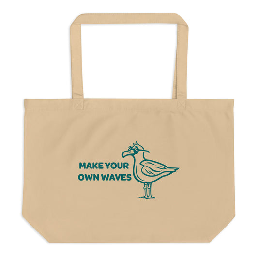 Waves - Large organic tote bag