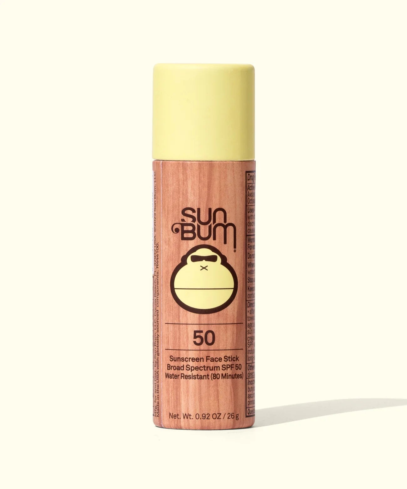 Sun Bum Sunscreen Face Stick SPF 50 Paper Tube