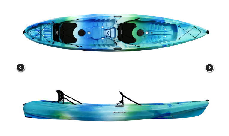 Perception TRIBE トライブ 13.5 シットオンカヤック パーセプション 2.5人艇 ベルカディア arfeq パドル 13.5 Perception Tribe Tandem Kayak Blue/Green – RideAway Adventures