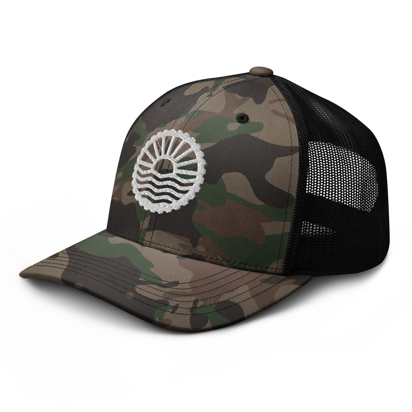 Wheel - Camouflage Snapback mesh hat