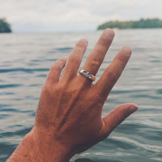 Shark Tracker Signet Ring