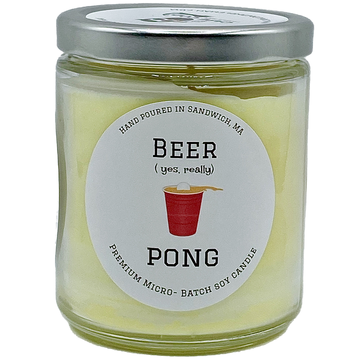 Beer Pong Candle