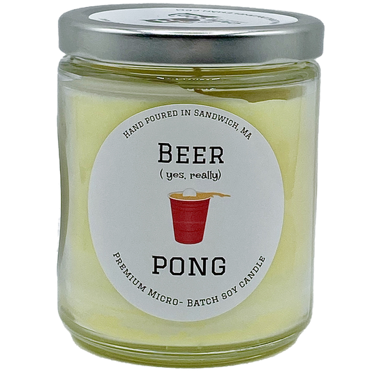 Beer Pong Candle